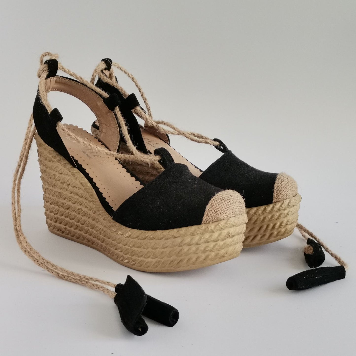 Musala N-006 platforma sandale crne