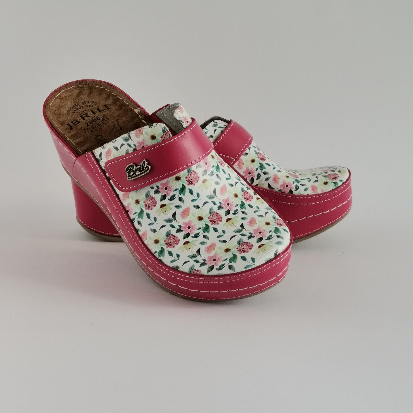 Bril High-top cyclamen, genuine leather