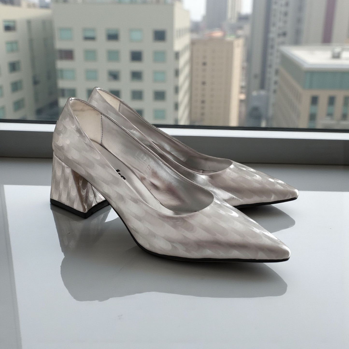 Thanks shoes štikle srebrne