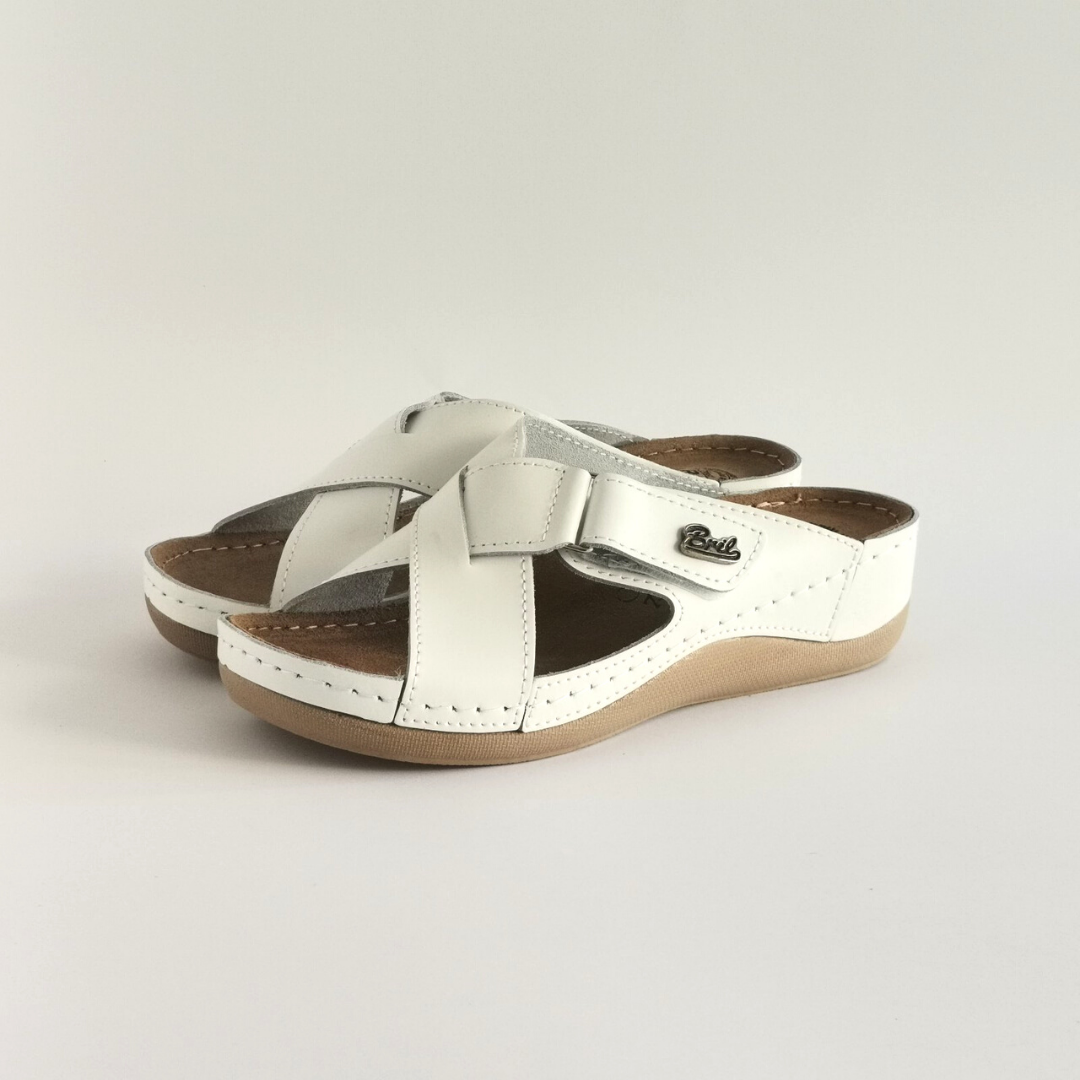 Bril Mony Dream White, genuine leather