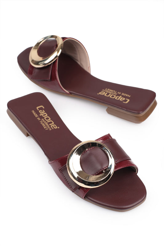 Capone sandal papuče 134-8455-KRR-01-0001 bordo