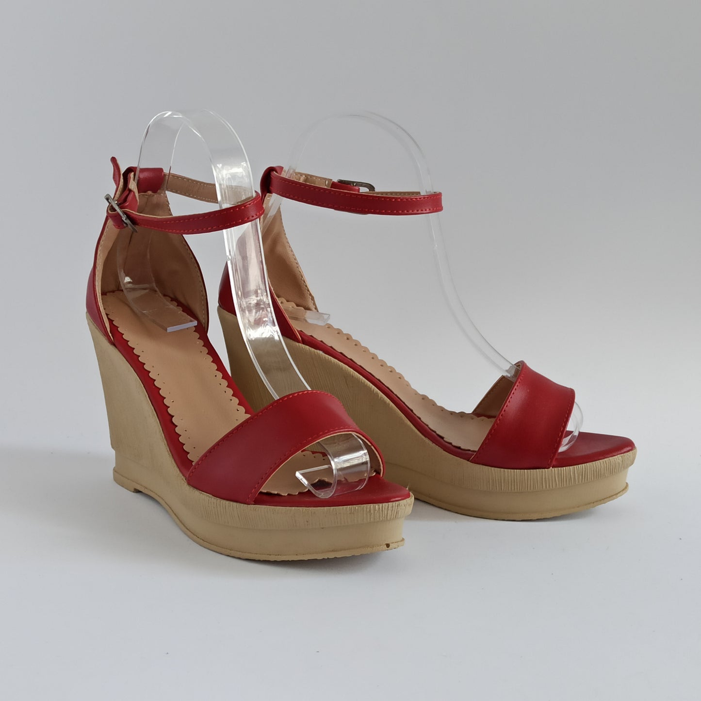 Musala N-015 platforma sandale crvene