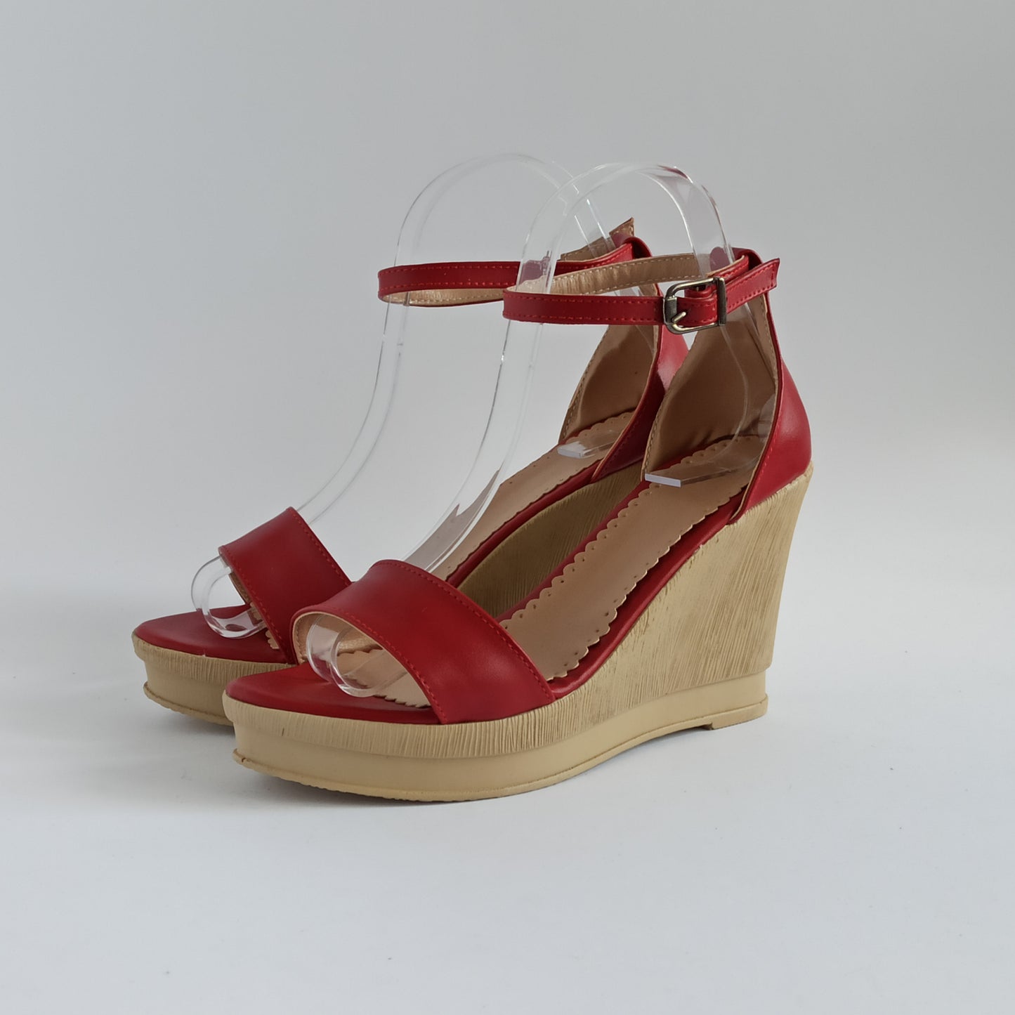 Musala N-015 platforma sandale crvene