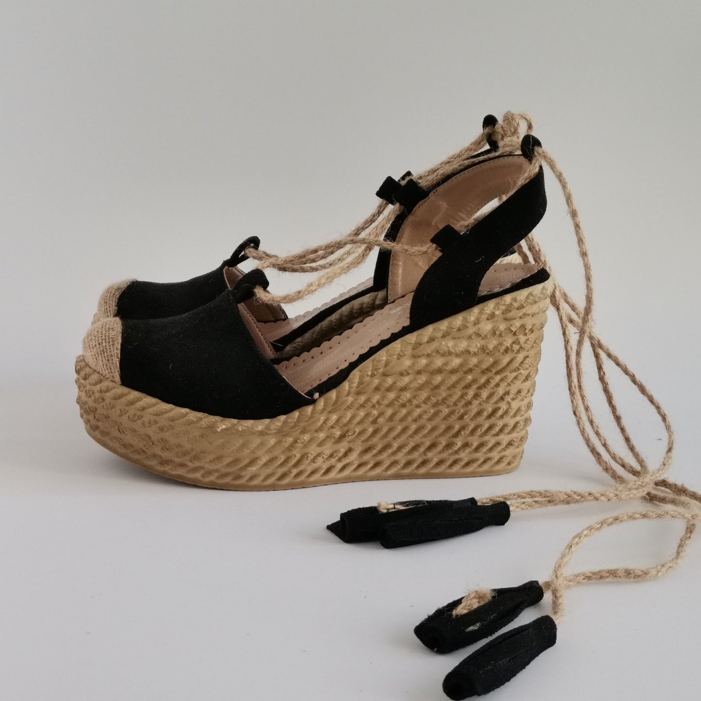 Musala N-006 platforma sandale crne