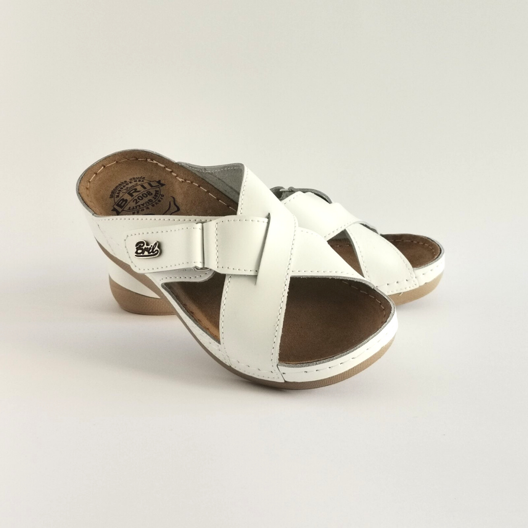 Bril Mony Dream White, genuine leather