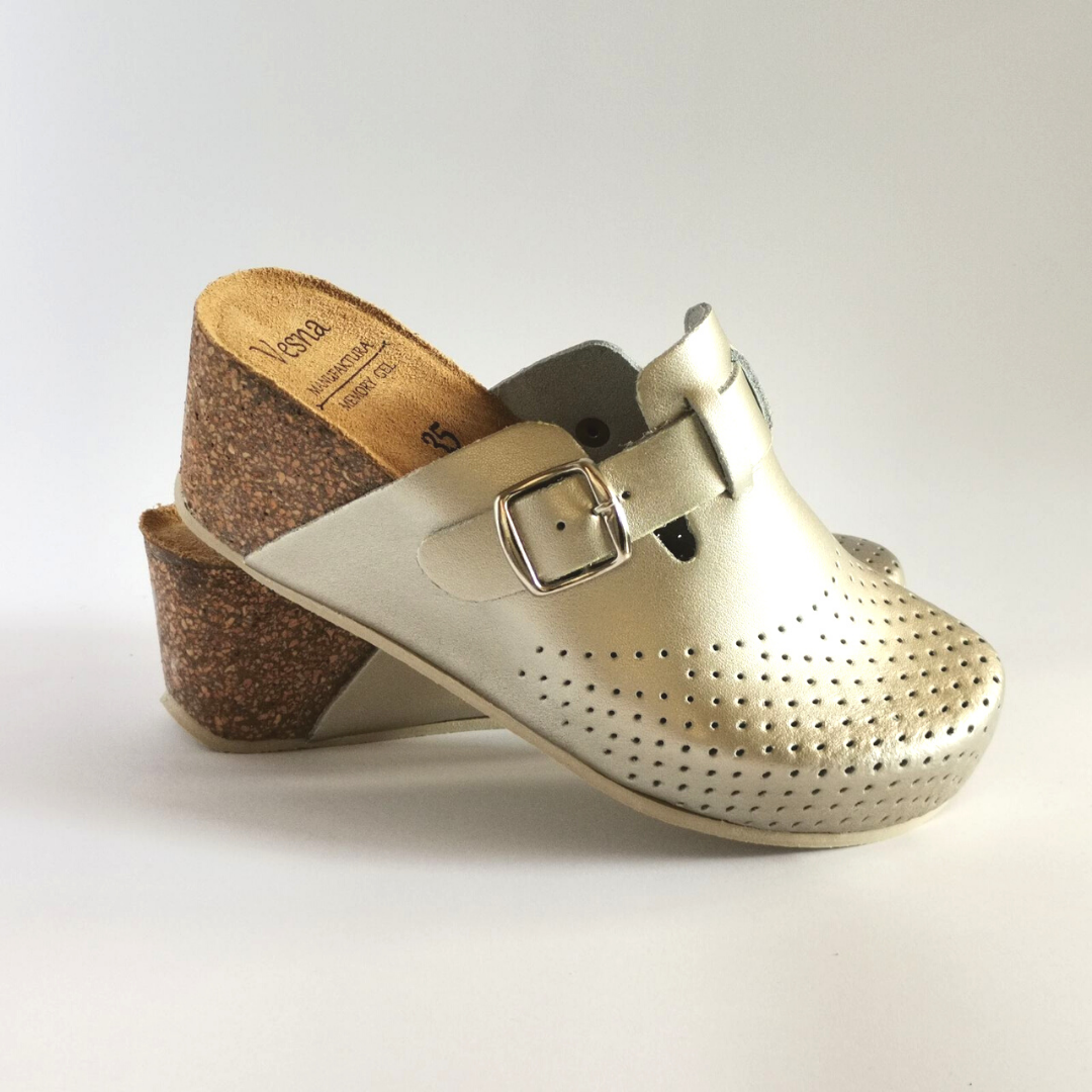 Vesna Women's Anatomical Clogs V-020 GOLD
