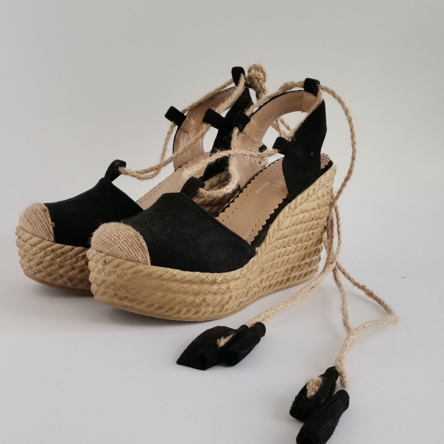 Musala N-006 platforma sandale crne