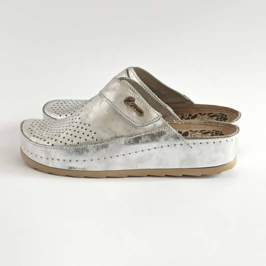 PRIMA srebrne ženske papuče