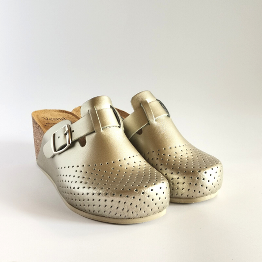 Vesna Women's Anatomical Clogs V-020 GOLD