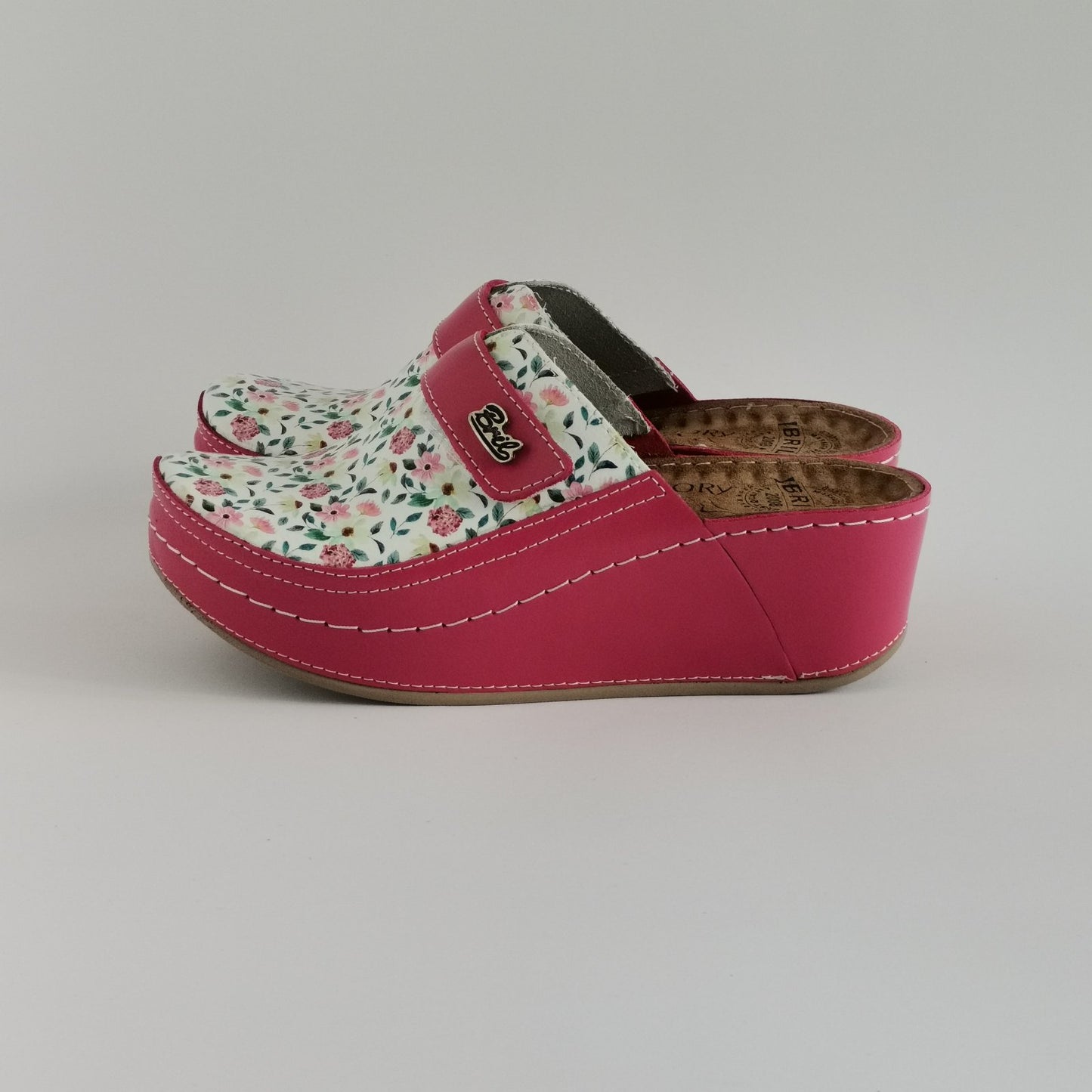 Bril High-top cyclamen, genuine leather