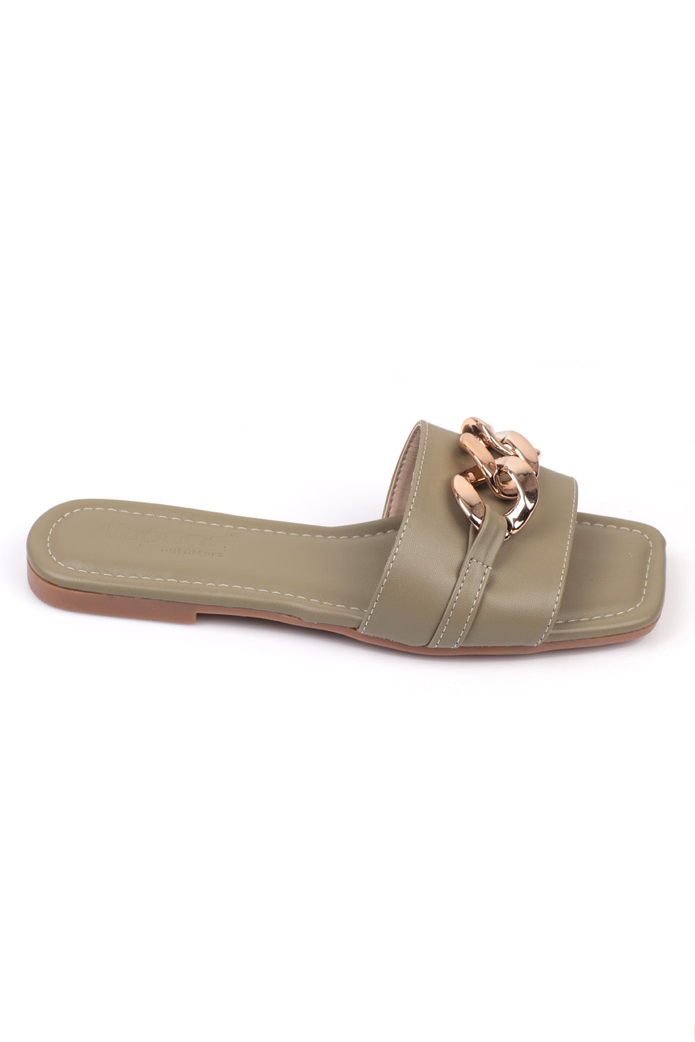 Capone sandal papuče 530-73-CİL-01-000001 maslinasta