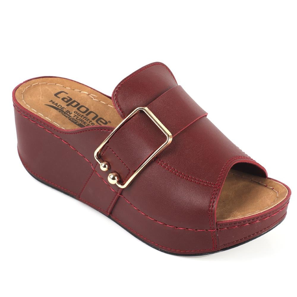 Capone anatomske papuče Kacie 612245 bordo