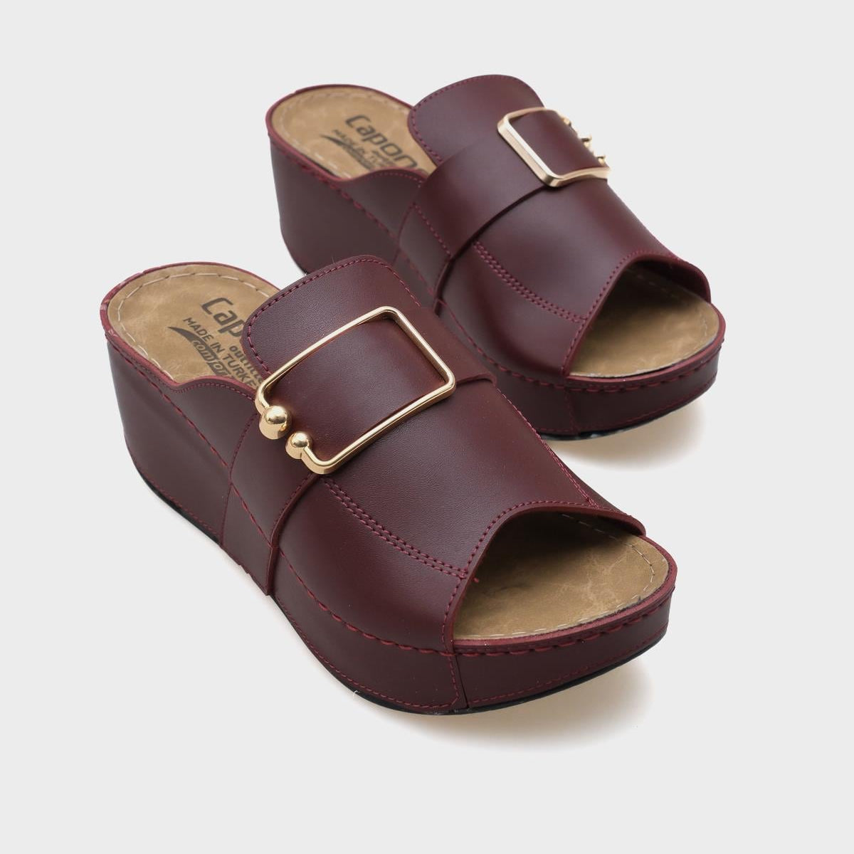 Capone anatomske papuče Kacie 612245 bordo