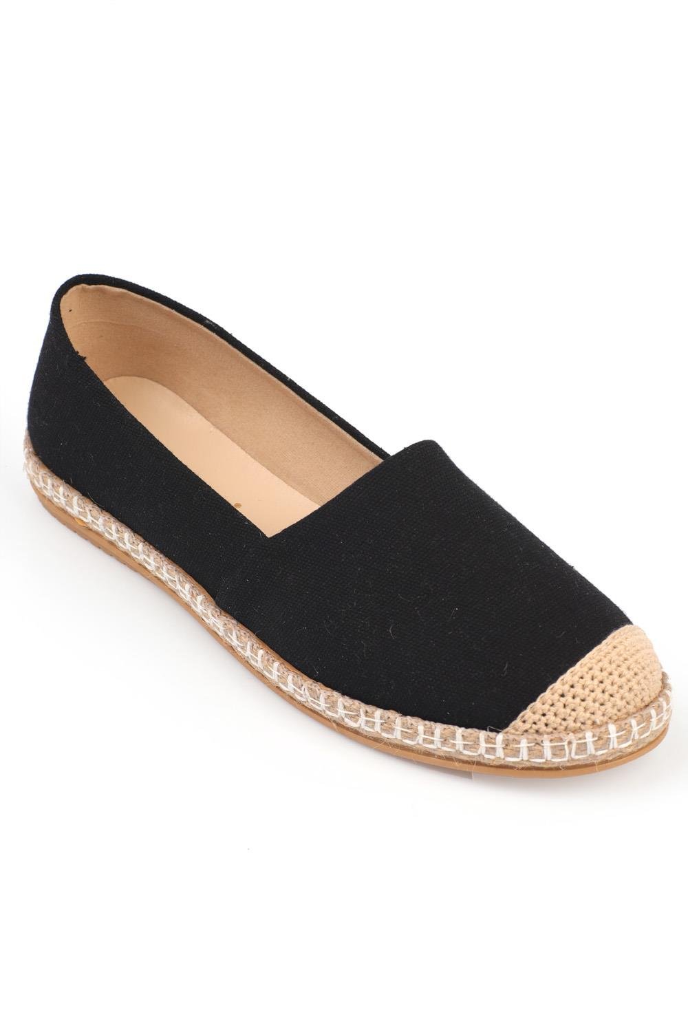 Capone espadrile 145-001-KTN-Y01-0002 crne