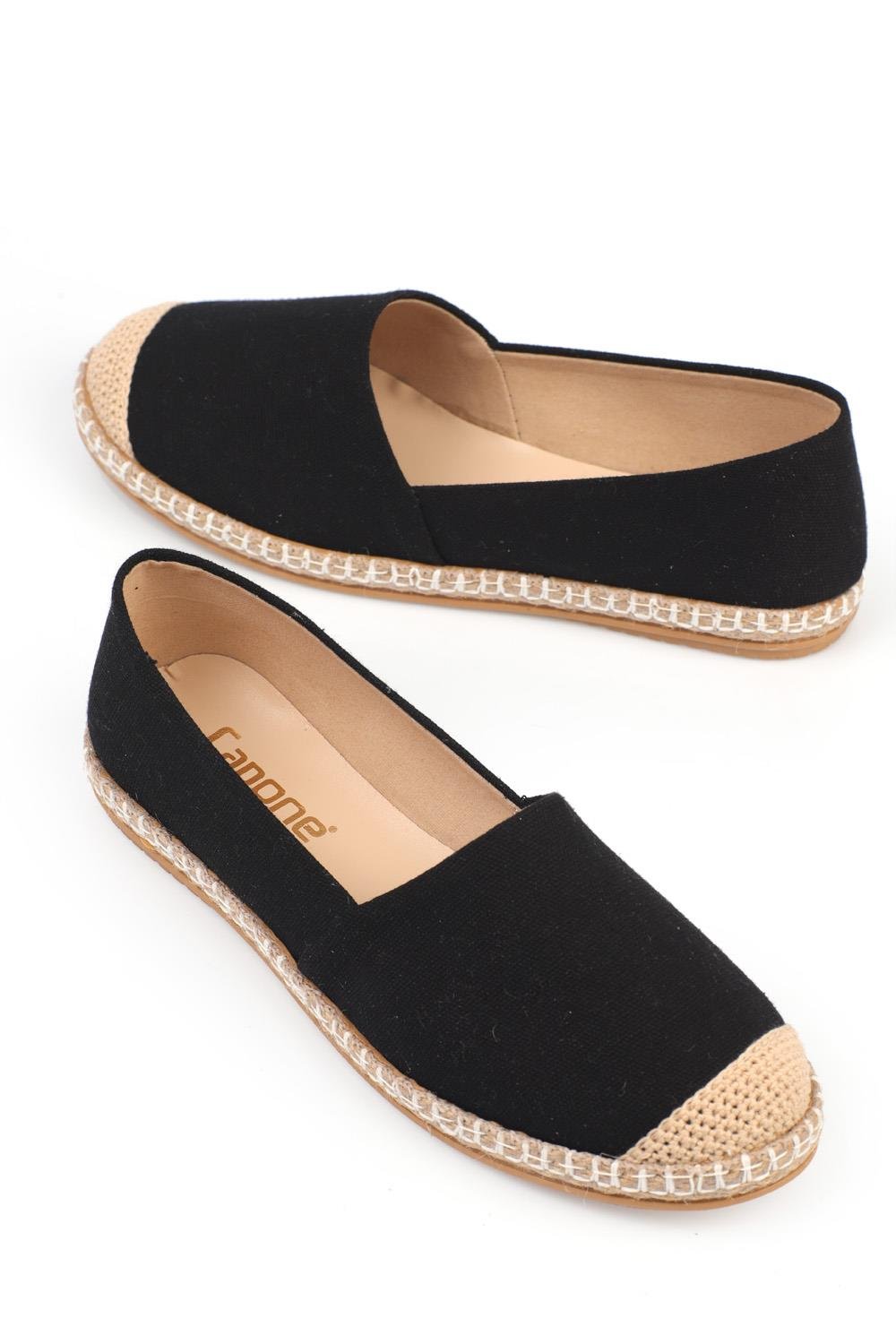 Capone espadrile 145-001-KTN-Y01-0002 crne