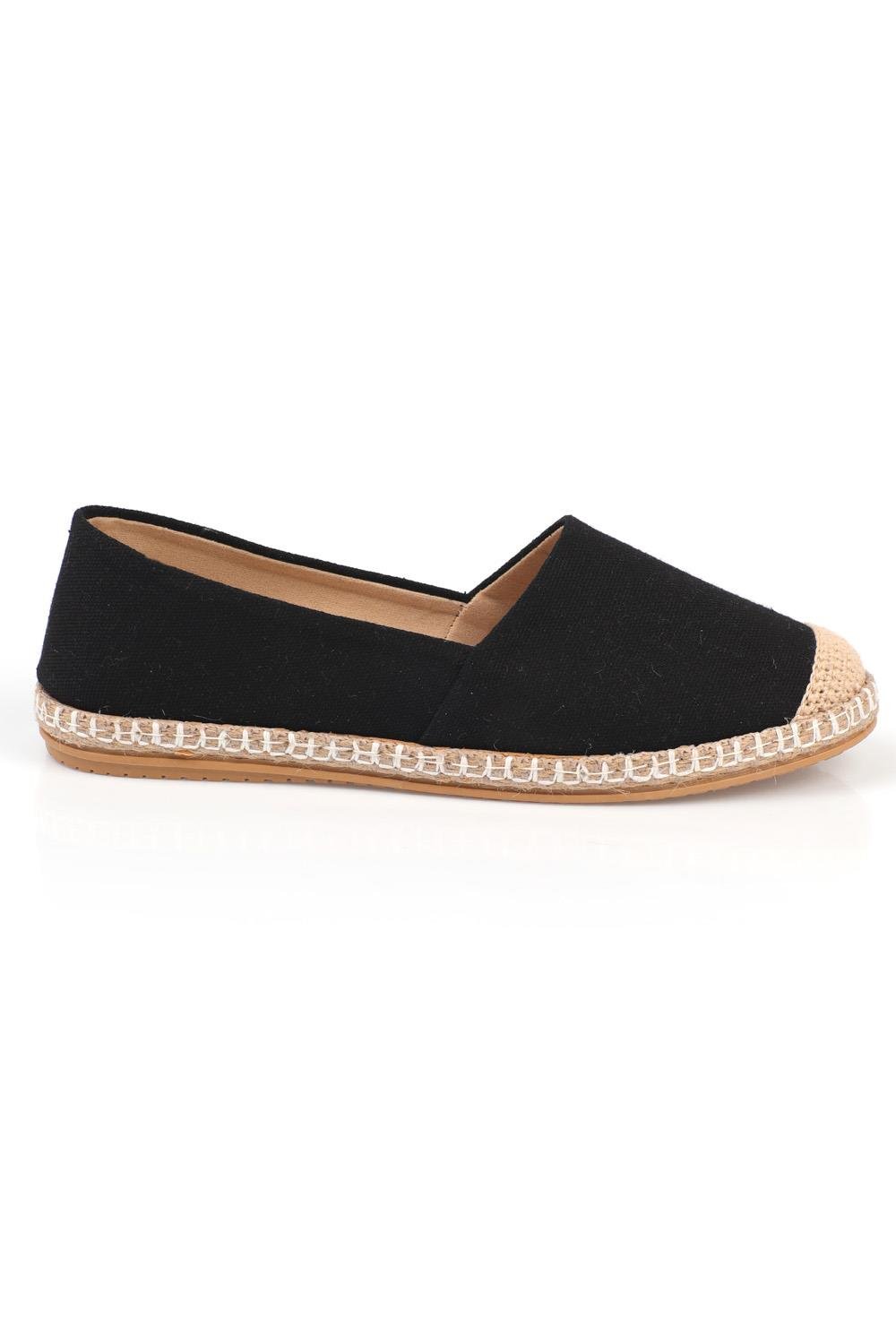 Capone espadrile 145-001-KTN-Y01-0002 crne