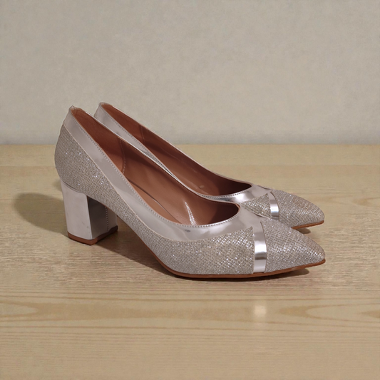 BNS cipele štikla BNS-0023-SR srebrne