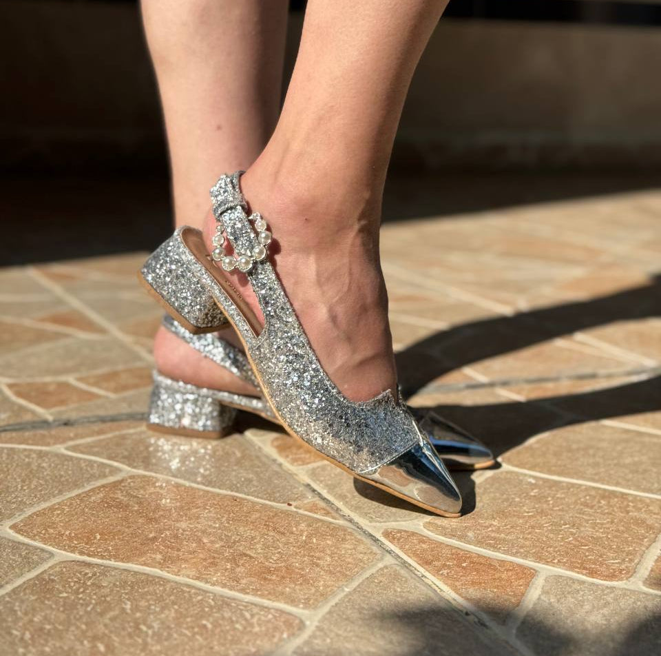 Love Shine sandal cipele srebrne