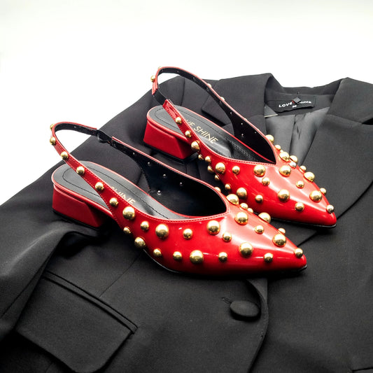 Love Shine sandal cipele crvene