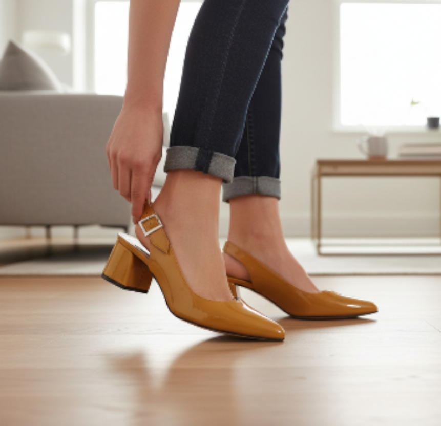 Extra shoes polusandale oker