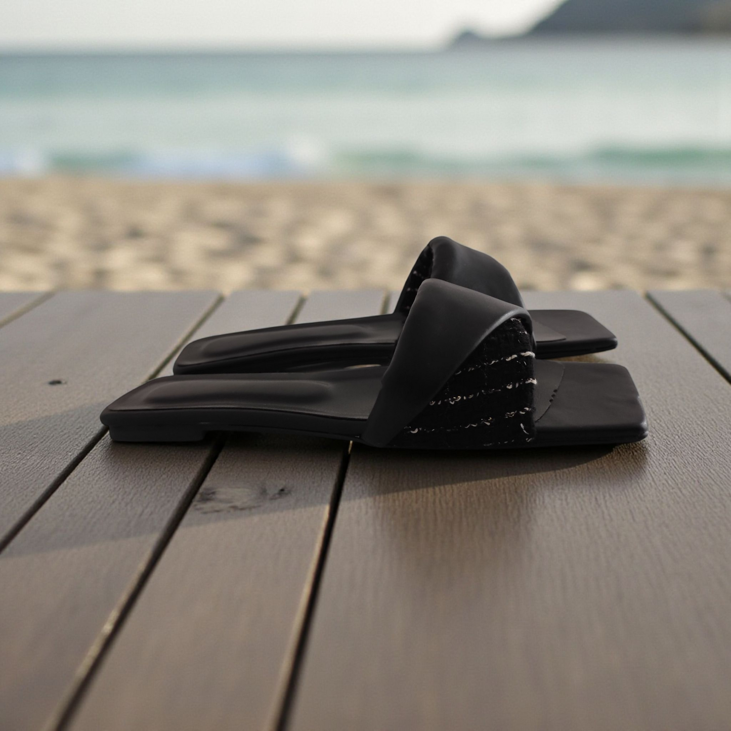 BNS papuče crne mat