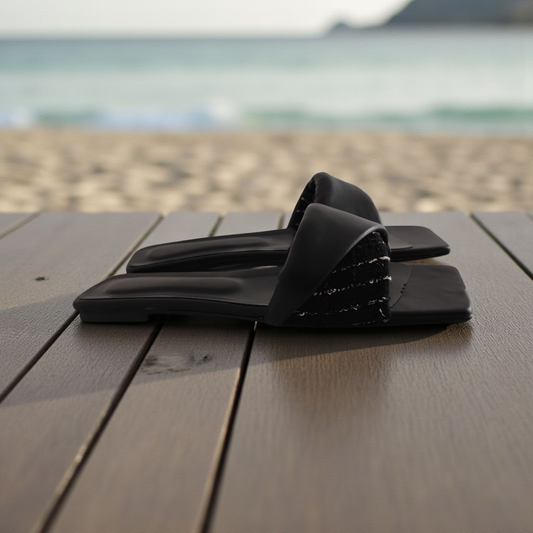 BNS papuče crne mat