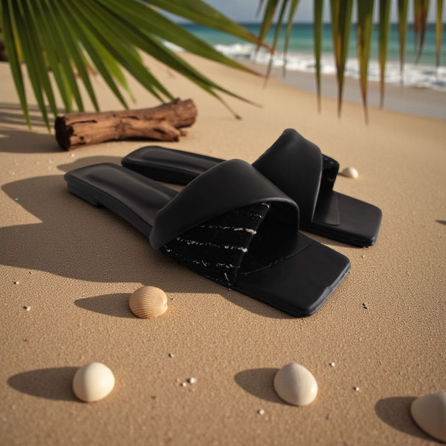 BNS papuče crne mat