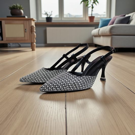 Bambi polusandale štikla crna