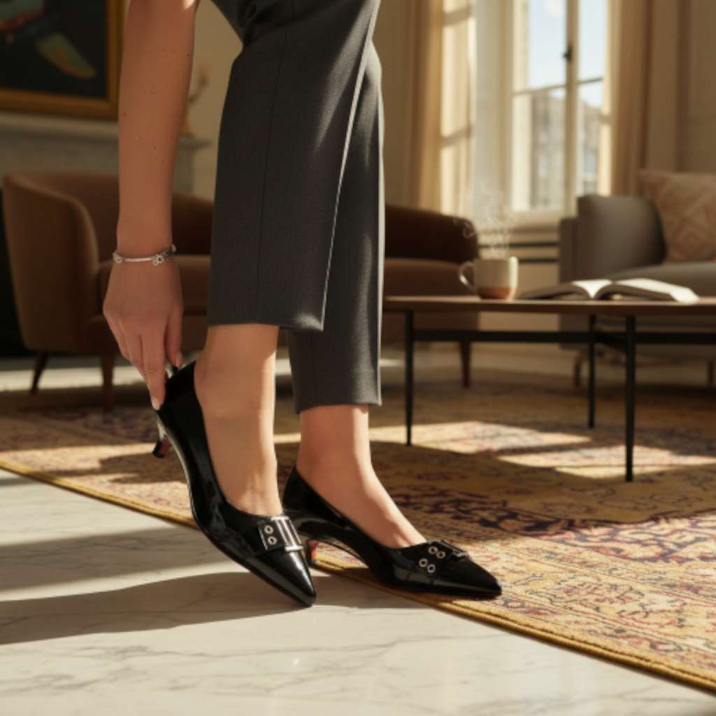 BNS cipele štikla crna