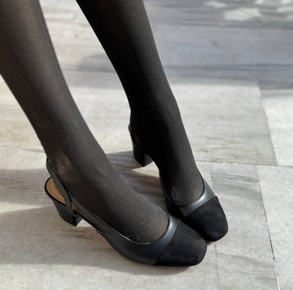 Love Shine polusandale crne